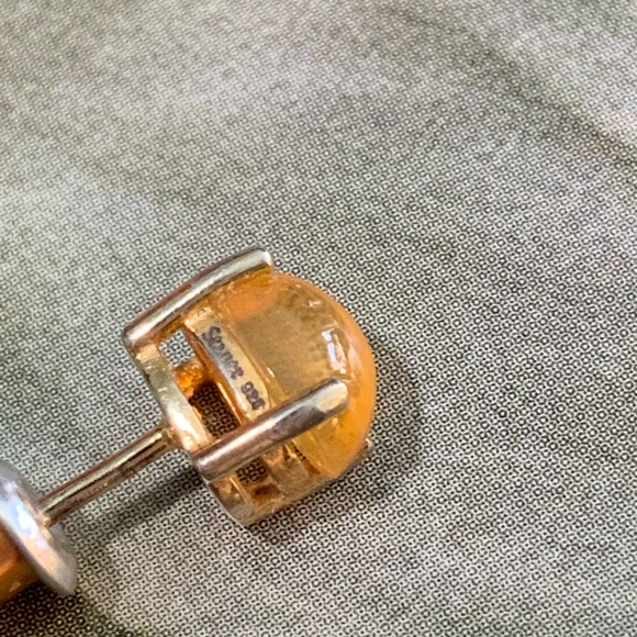 Yellow Opal 925 Silver Stud Earrings from Stauer Jewelry - Picture 7 of 13